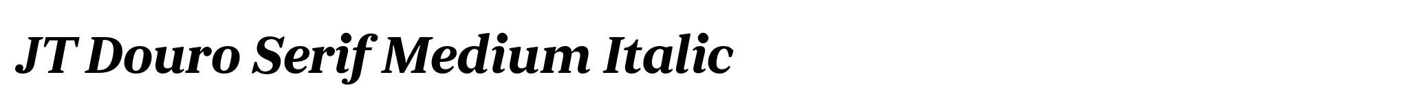 JT Douro Serif Medium Italic image